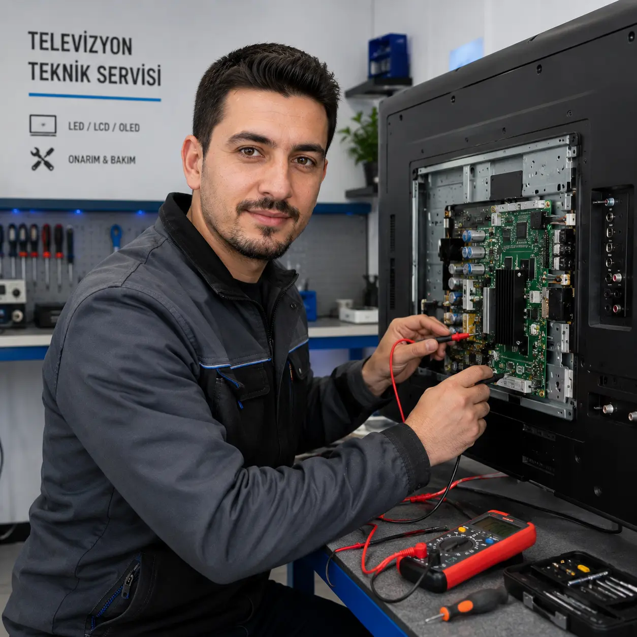 İzmir Lg televizyon tamiri ustası Gökhan Usta — Konak ve Karaburun elektronik ve görüntü uzmanı